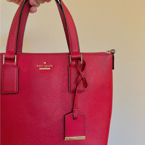 Kate Spade Red Satchel Handbag - Picture 4 of 7